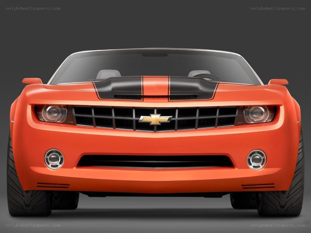 Orange Chevrolet Camaro concept