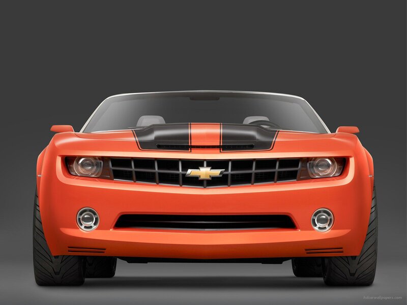 Orange Chevrolet Camaro — Dramatic, Photograph, Car