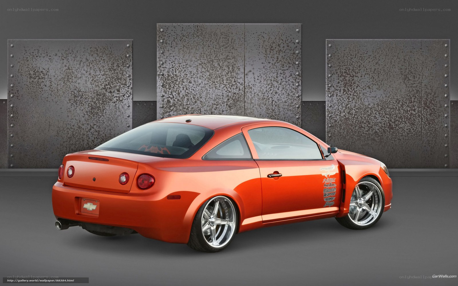 Orange Chevrolet Cobalt SS Coupe