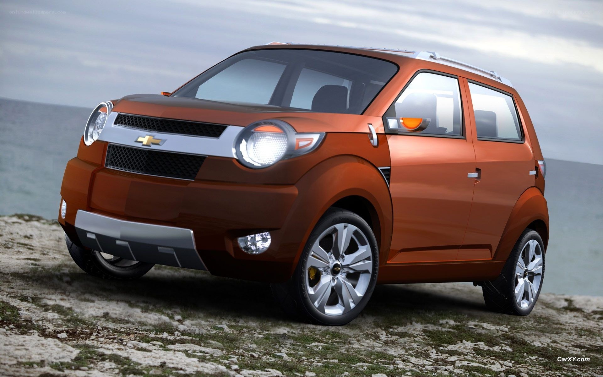 Orange Chevrolet concept car