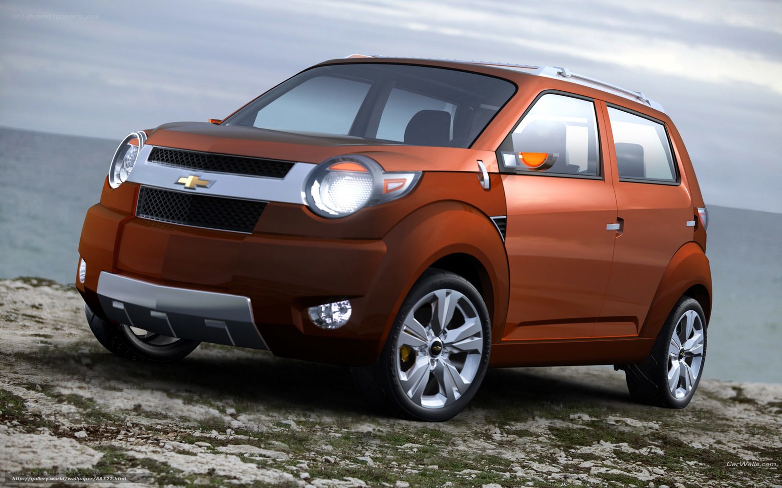 Orange Chevrolet concept car