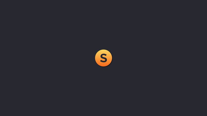 Orange Circle with Letter S