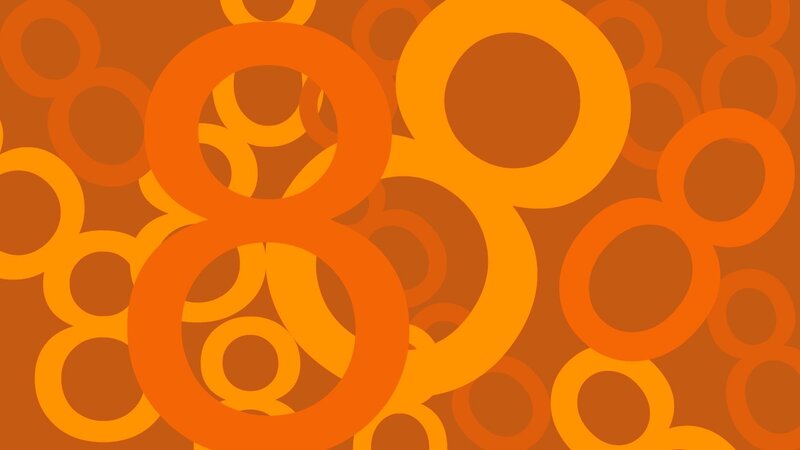 Orange Circular Pattern