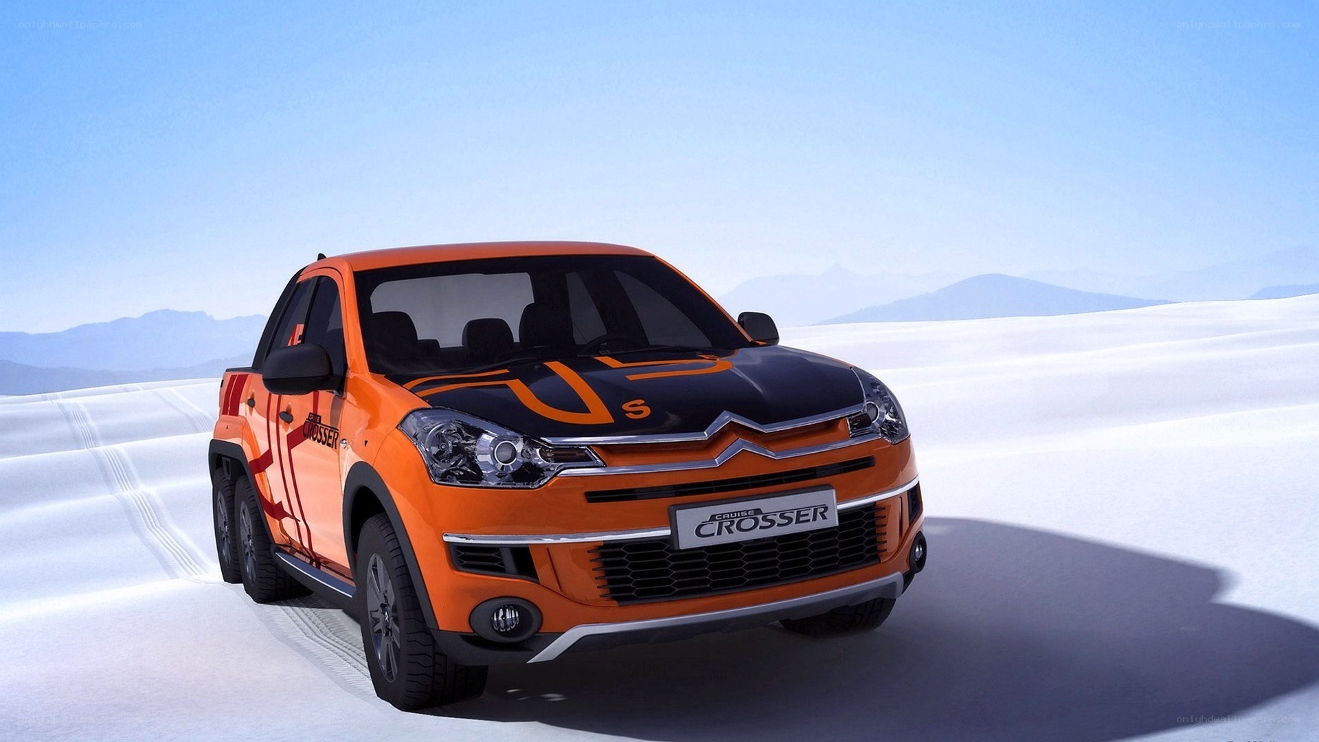 Orange Citroën Cactus pickup