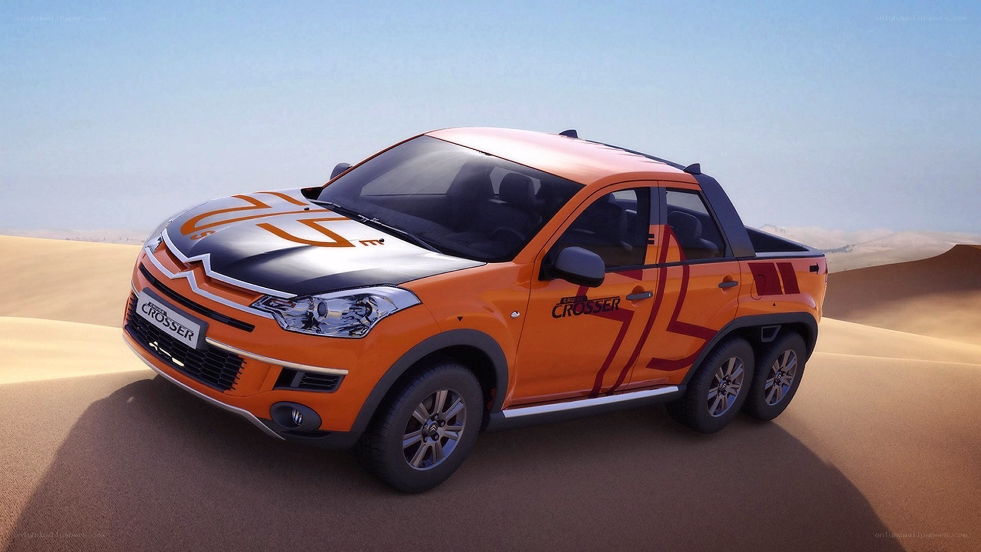 Orange Citroën Crossover pickup