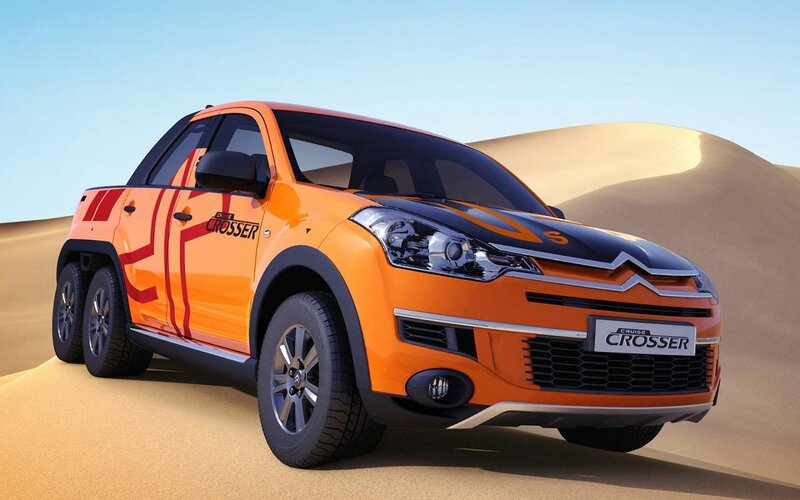 Orange Citroen Cactus Pickup — Arid