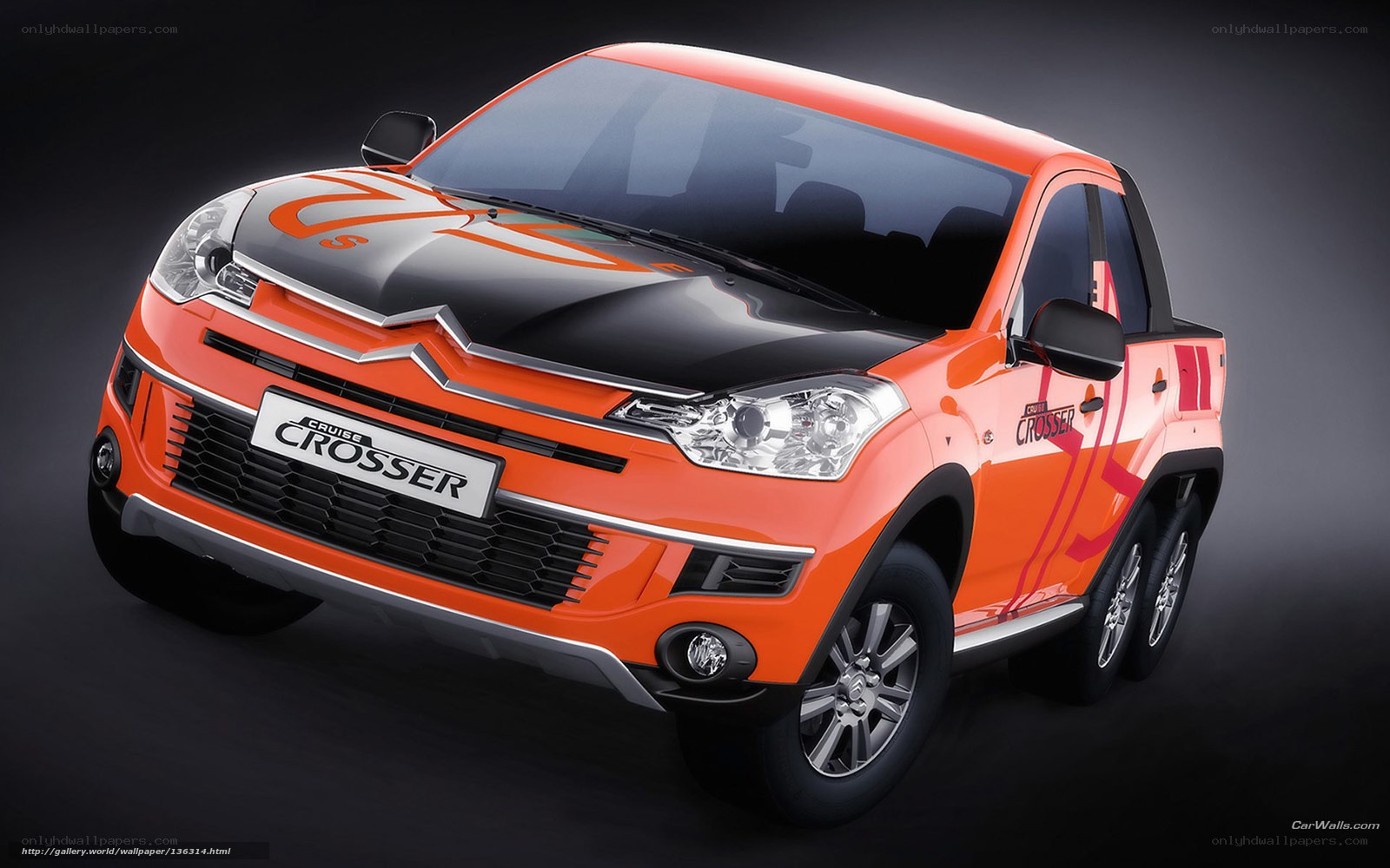 Orange Citroen Crossover Pickup