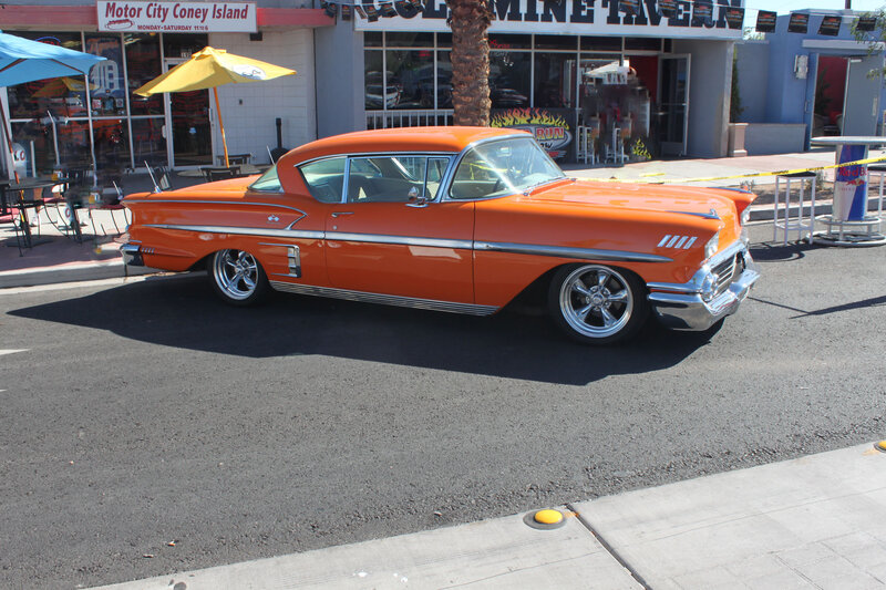 Orange Classic Car — Bright