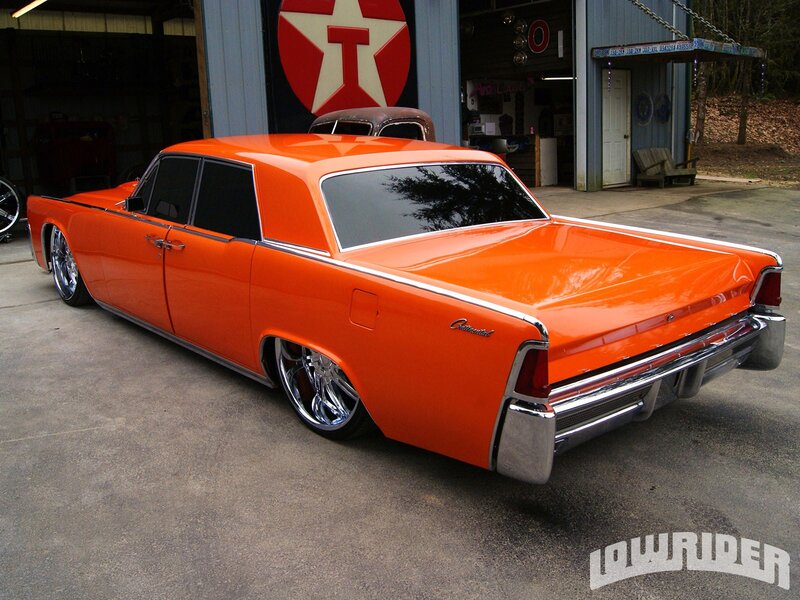 Orange Classic Car — Calm, Afternoon, Photograph, Building, Garage