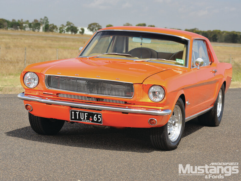 Orange Classic Car — Calm, Afternoon, Photograph, License Plate, Field
