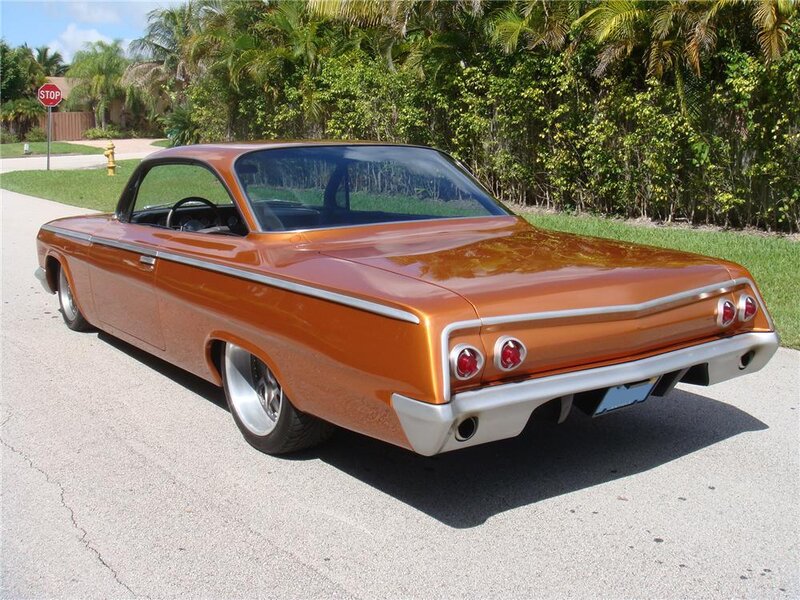 Orange Classic Car — Calm, Afternoon