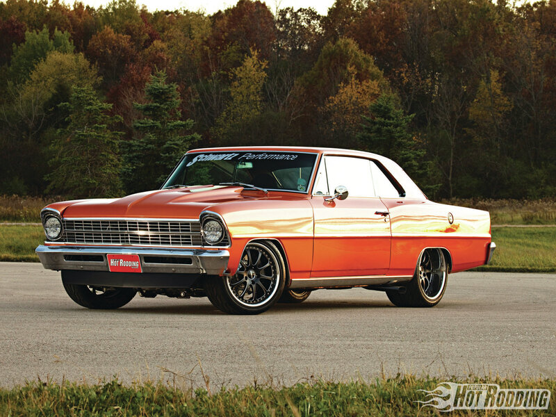 Orange Classic Car — Calm, Autumn
