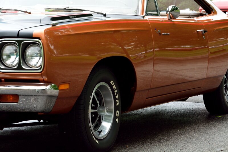 Orange Classic Car — Calm, Photograph
