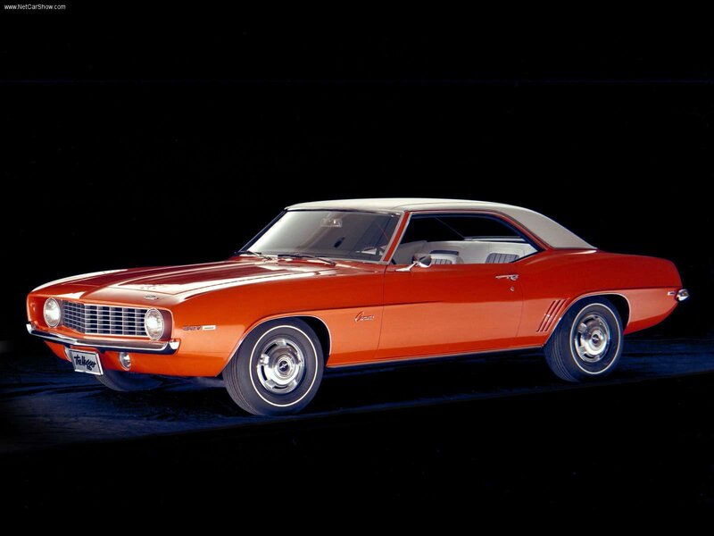 Orange Classic Car — Dramatic