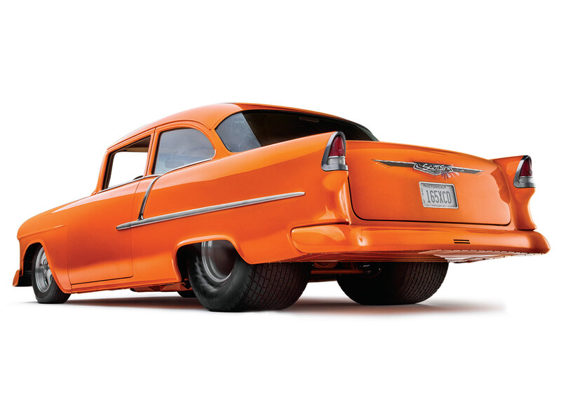Orange Classic Car — Neutral, Photograph, License Plate