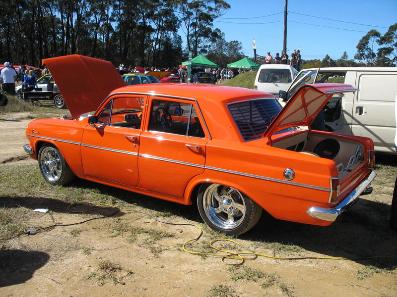 Orange Classic Car — Outdoor, Afternoon