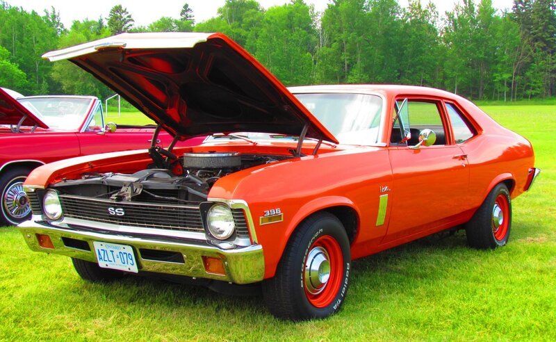 Orange Classic Car — Outdoor, Summer