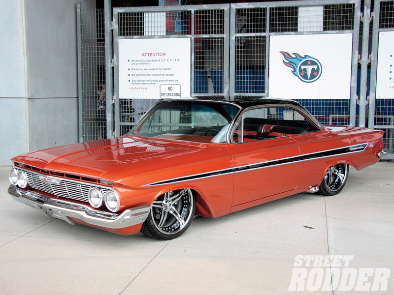 Orange Classic Car — Red, Calm