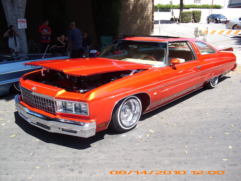Orange Classic Car — Red