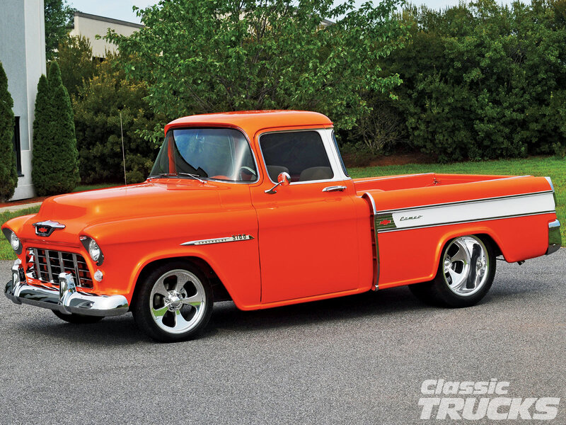 Orange Classic Pickup Truck — Calm