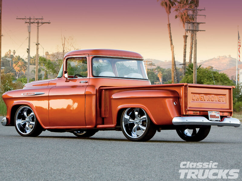 Orange Classic Pickup Truck — Serene