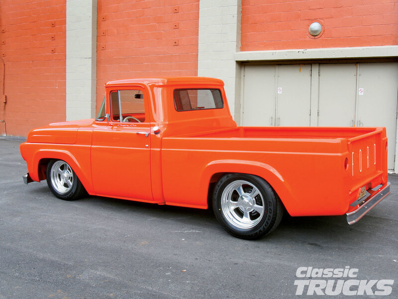 Orange Classic Pickup Truck — Static