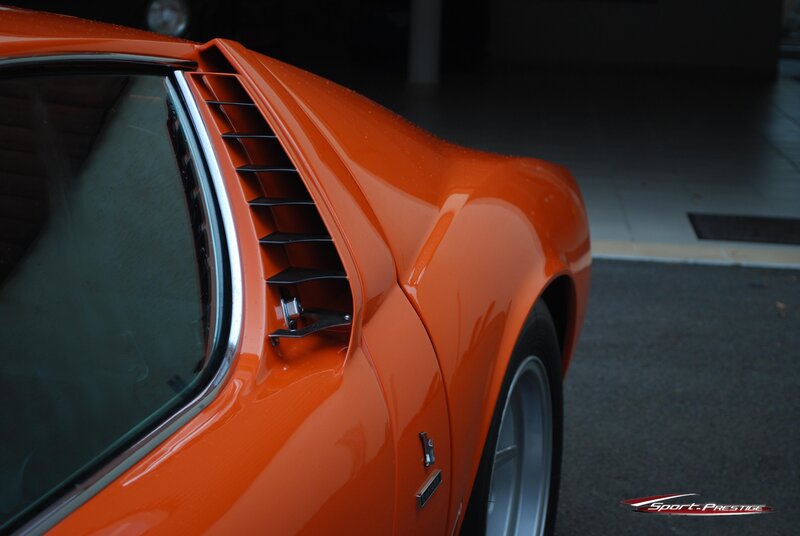 orange classic sports car