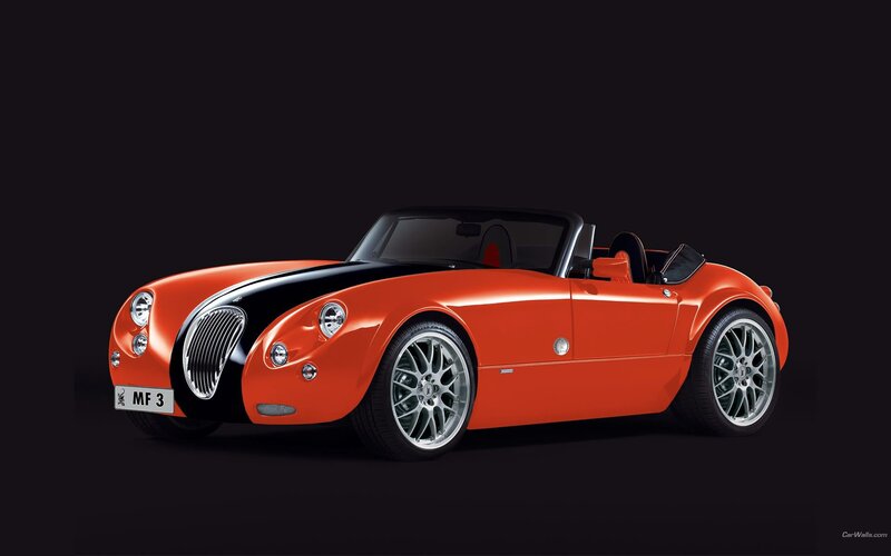 Orange classic sports car