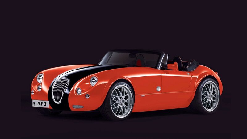 Orange classic sports car
