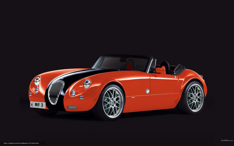 Orange classic sports car