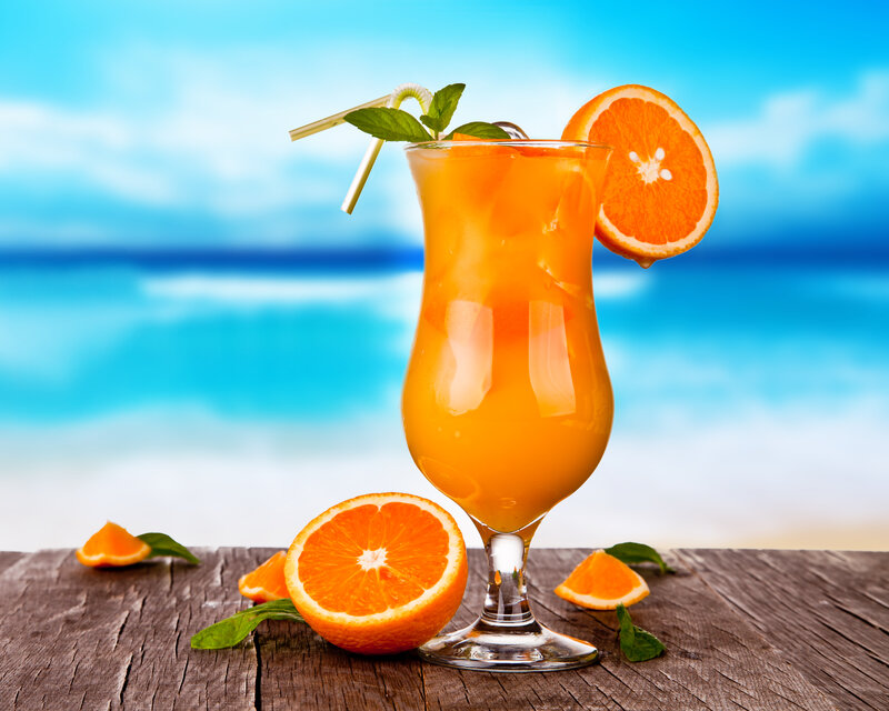 Orange Cocktail on Table