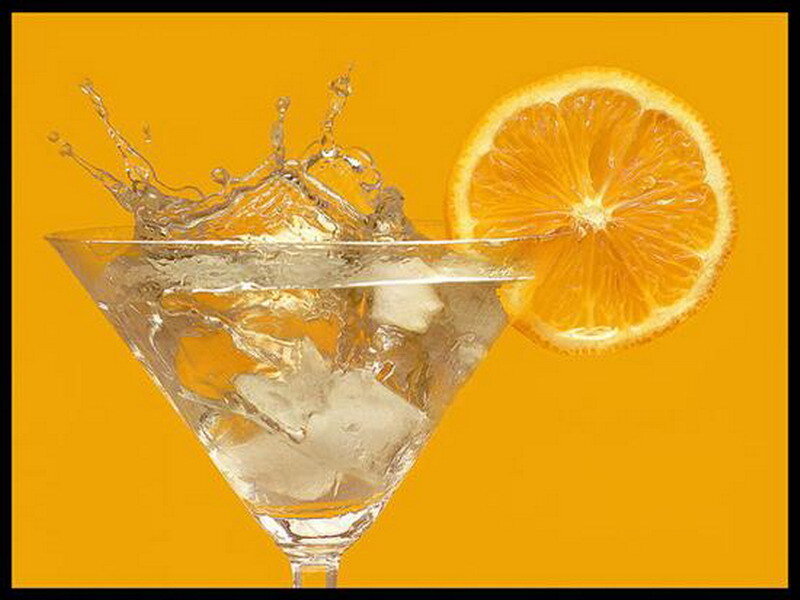 orange cocktail splash