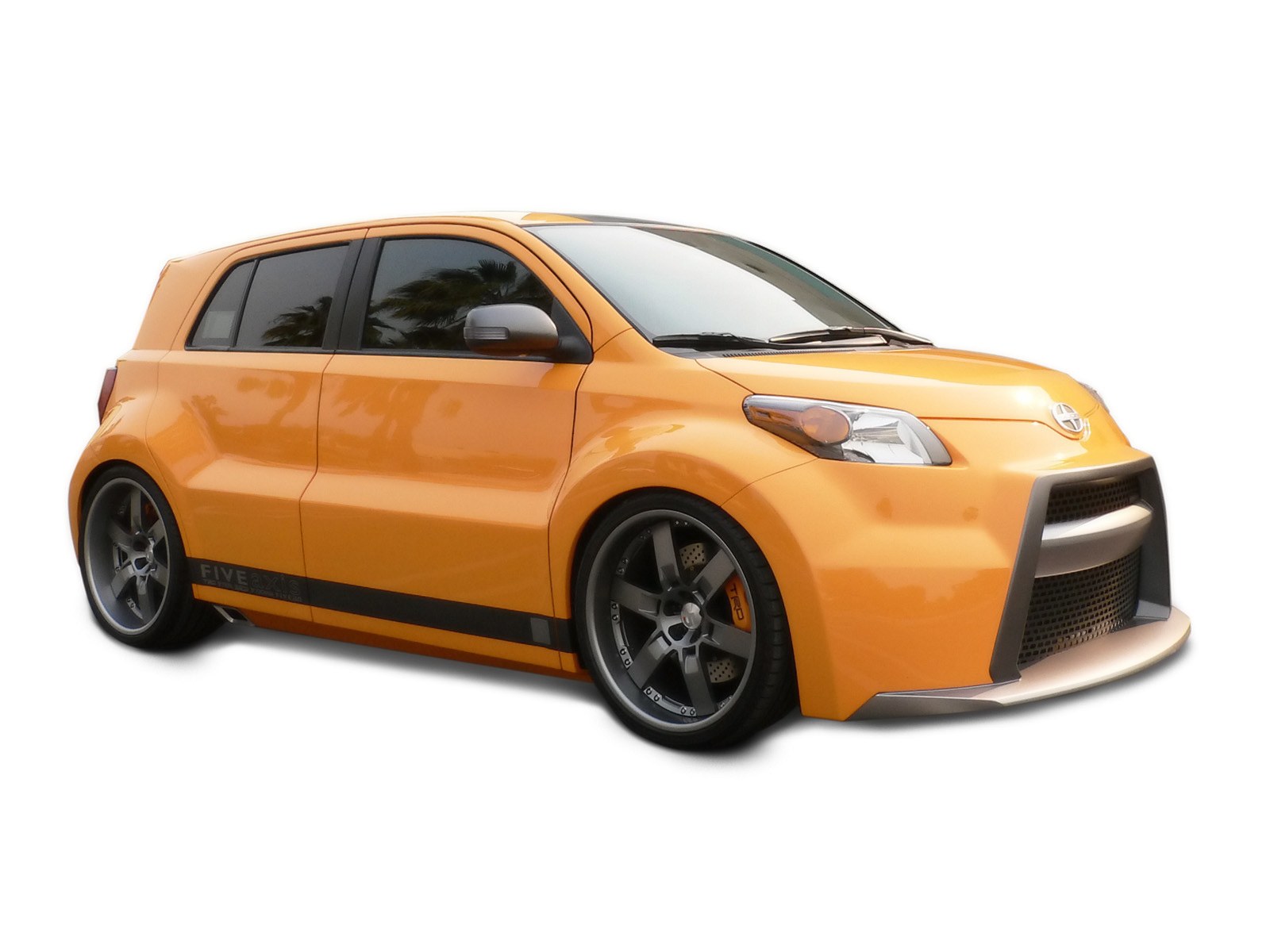 orange compact car concept