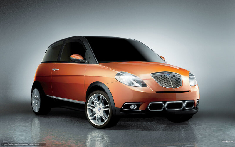 Orange compact car concept