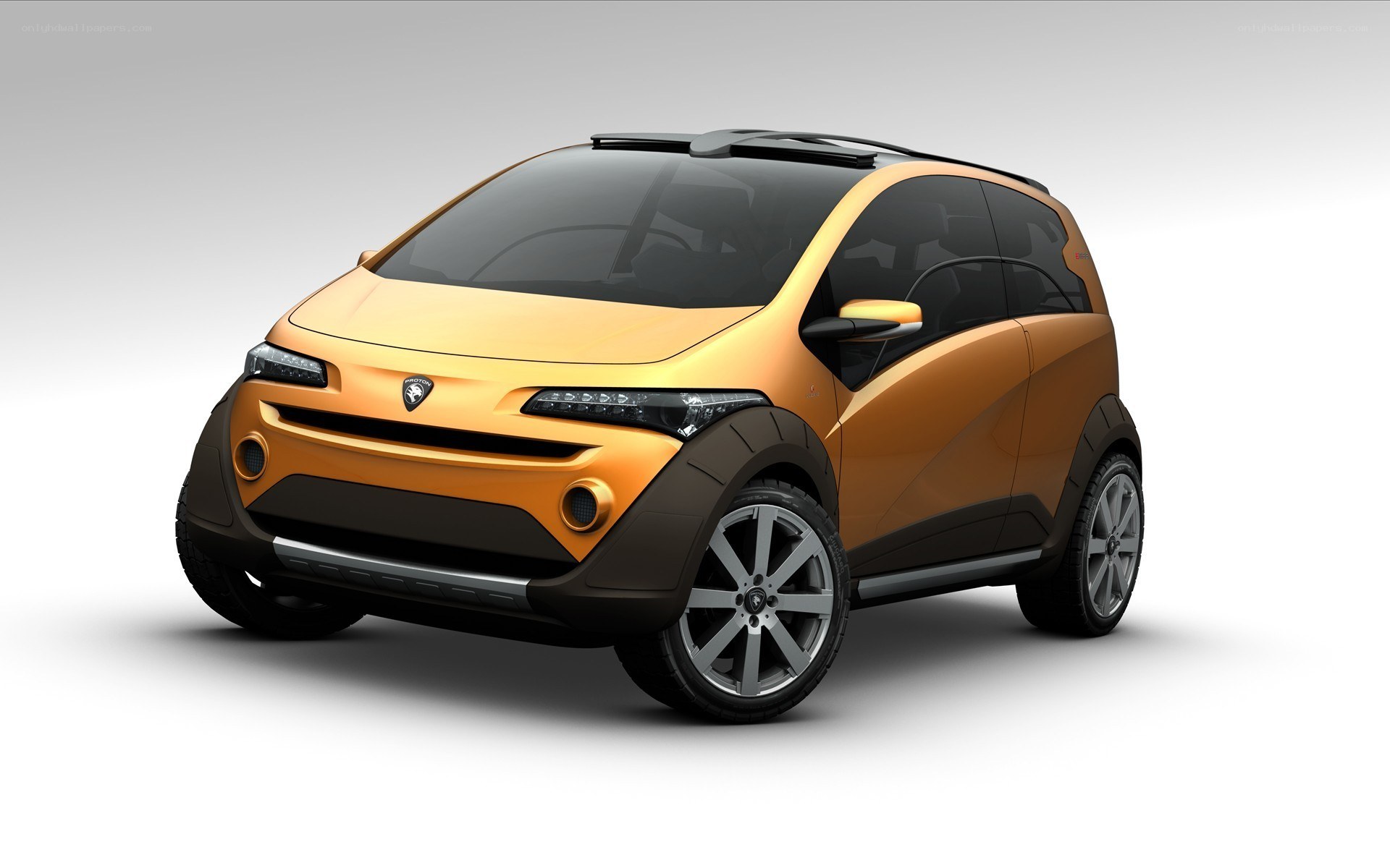 orange compact concept car