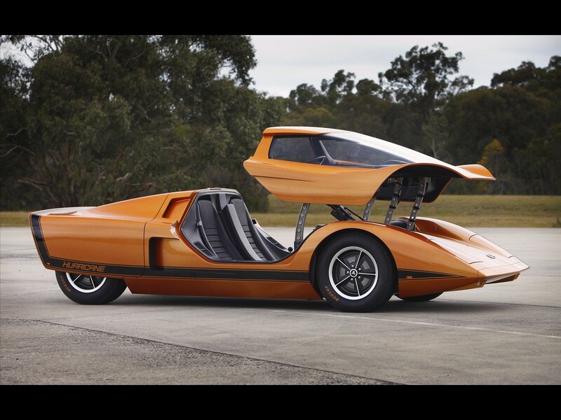 Orange Concept Car — Calm, Afternoon