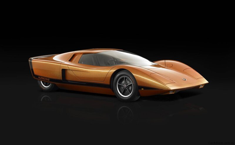 Orange Concept Car — Dramatic, 3d Render, Black Wheels
