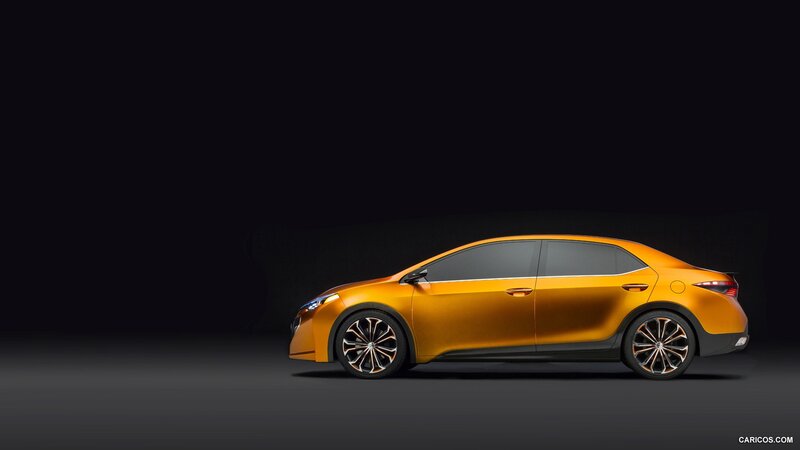 Orange Concept Car — Dramatic, 3d Render, Wheels, Side Mirror, Black