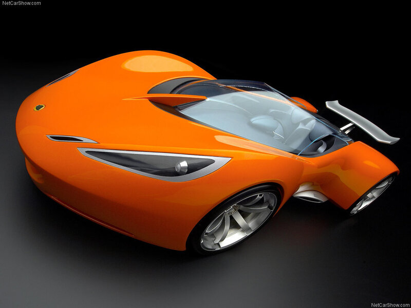 Orange Concept Car — Dramatic, 3d Render, Wings