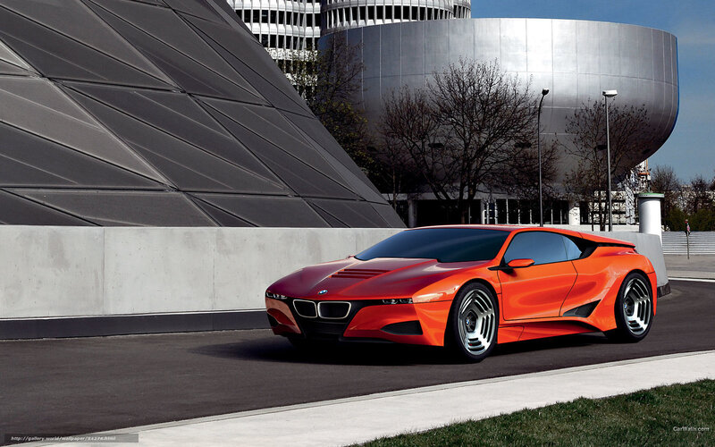 Orange Concept Car — Dramatic, Afternoon