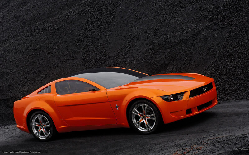 Orange Concept Car — Dramatic, Photograph, Gravel