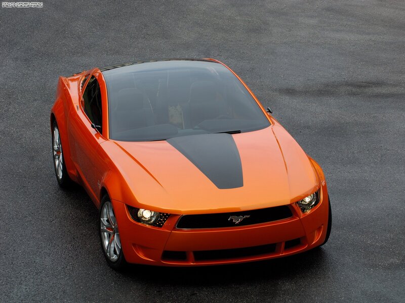 Orange Concept Car — Dramatic, Photograph, Road