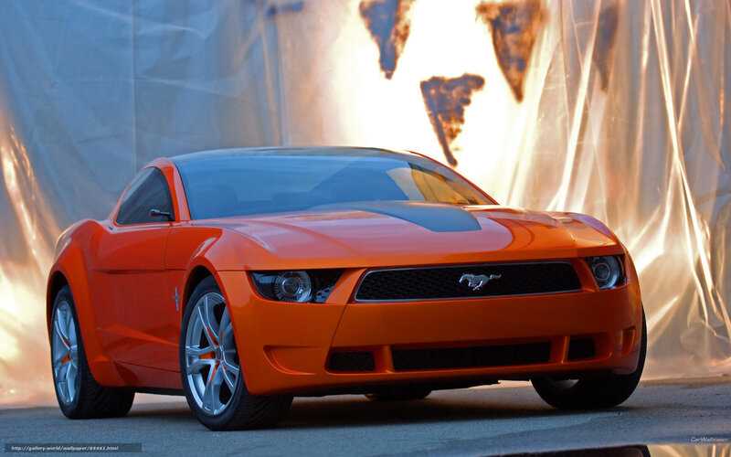 Orange Concept Car — Dramatic, Sunset, Photograph