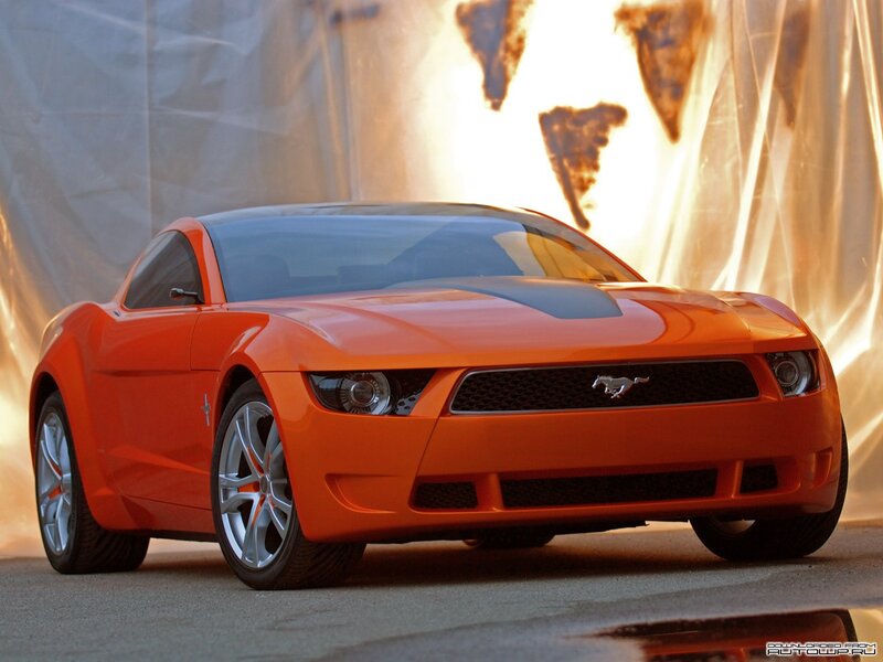 Orange Concept Car — Dramatic, Sunset