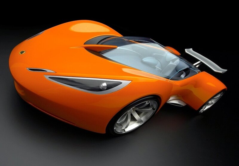 Orange Concept Car — Dramatic