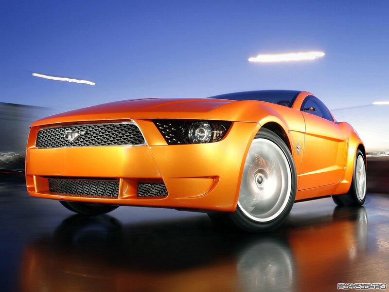 Orange Concept Car — Dynamic, Night