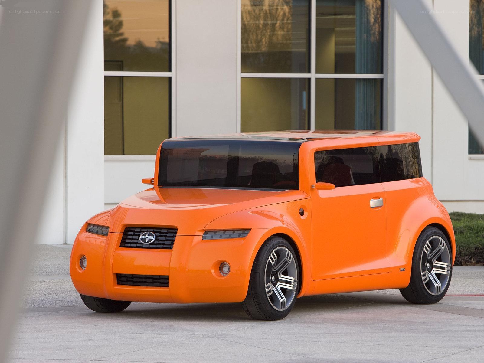 Orange concept car exterior