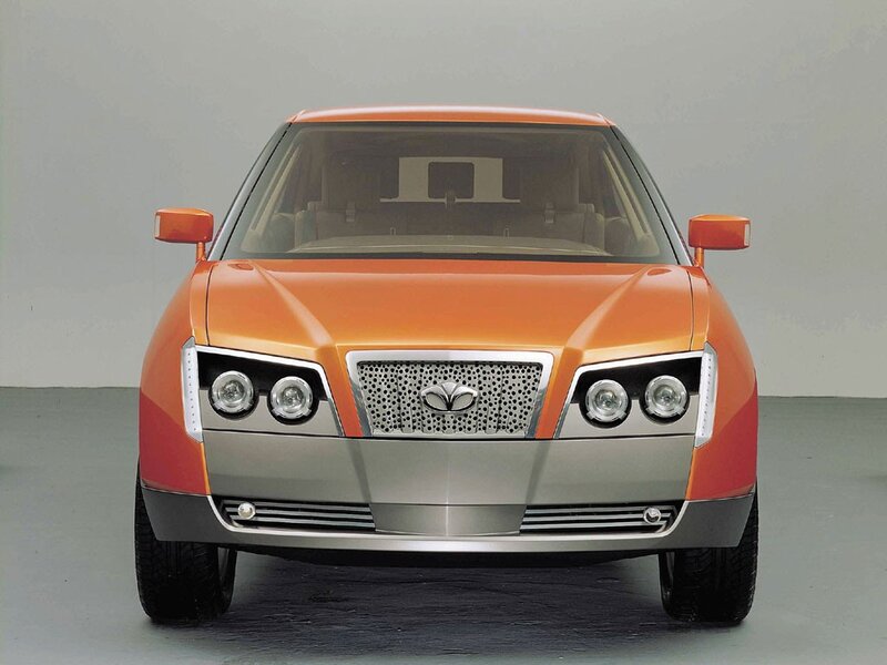 orange concept car front view