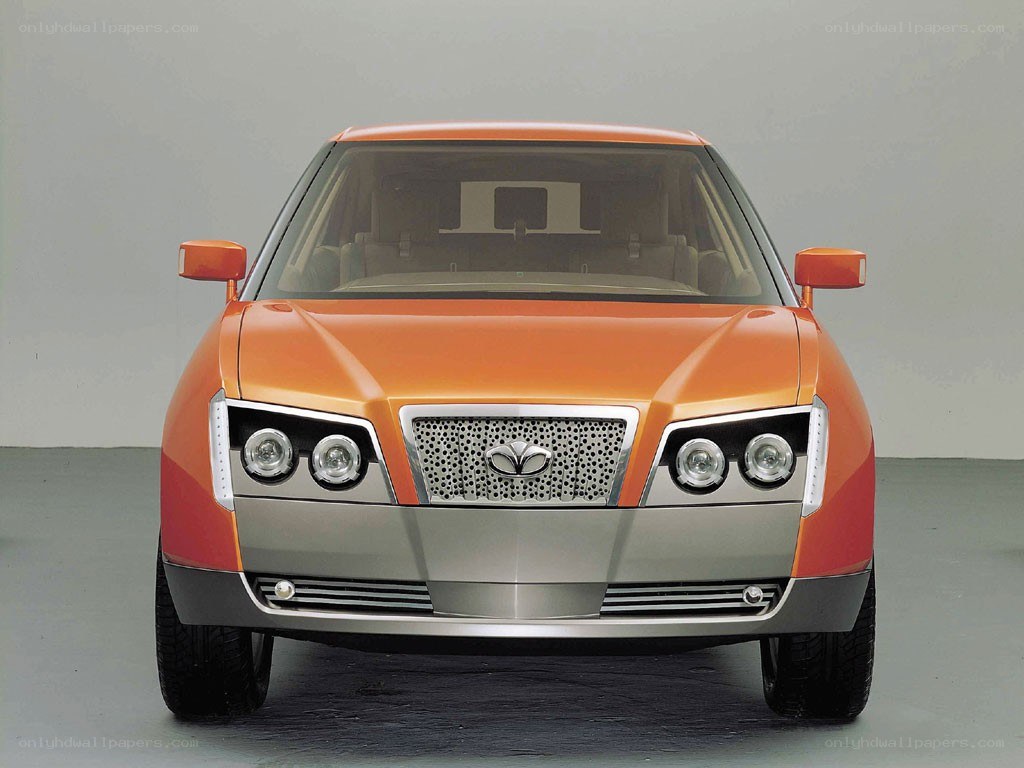 orange concept car front view