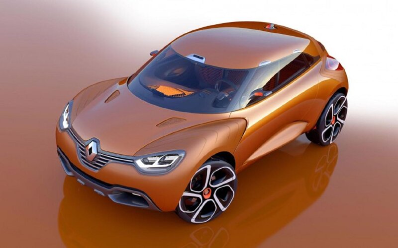 Orange Concept Car — Modern, 3d Render